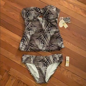 Tommy Bahama Shadow Fronds Two piece swim suit